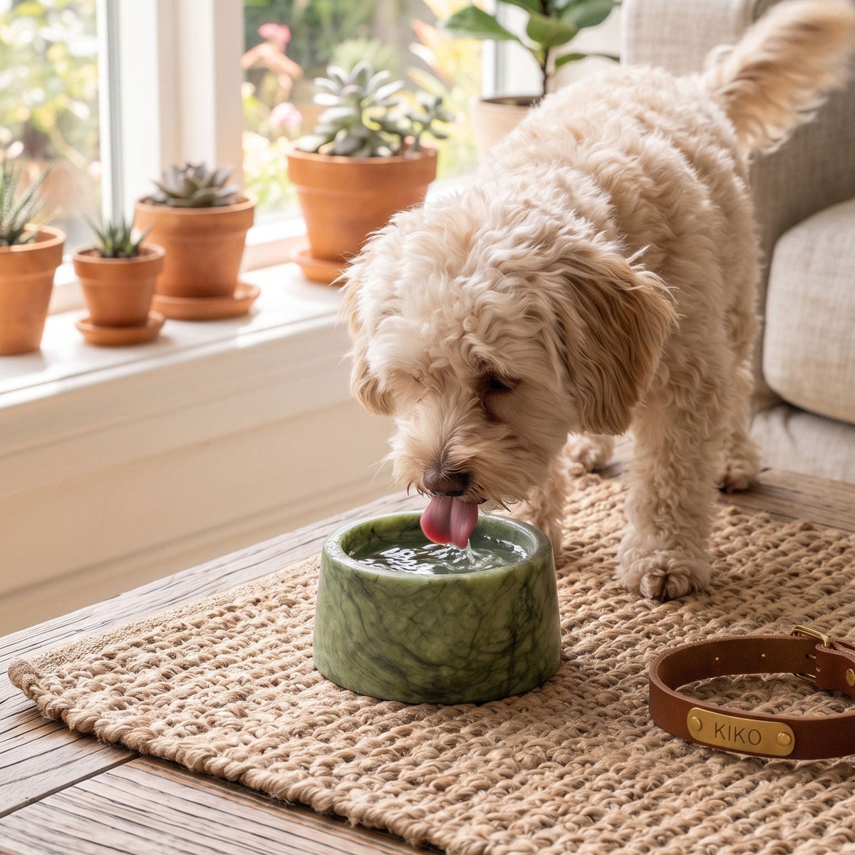 Sierra Marble Pet Bowl