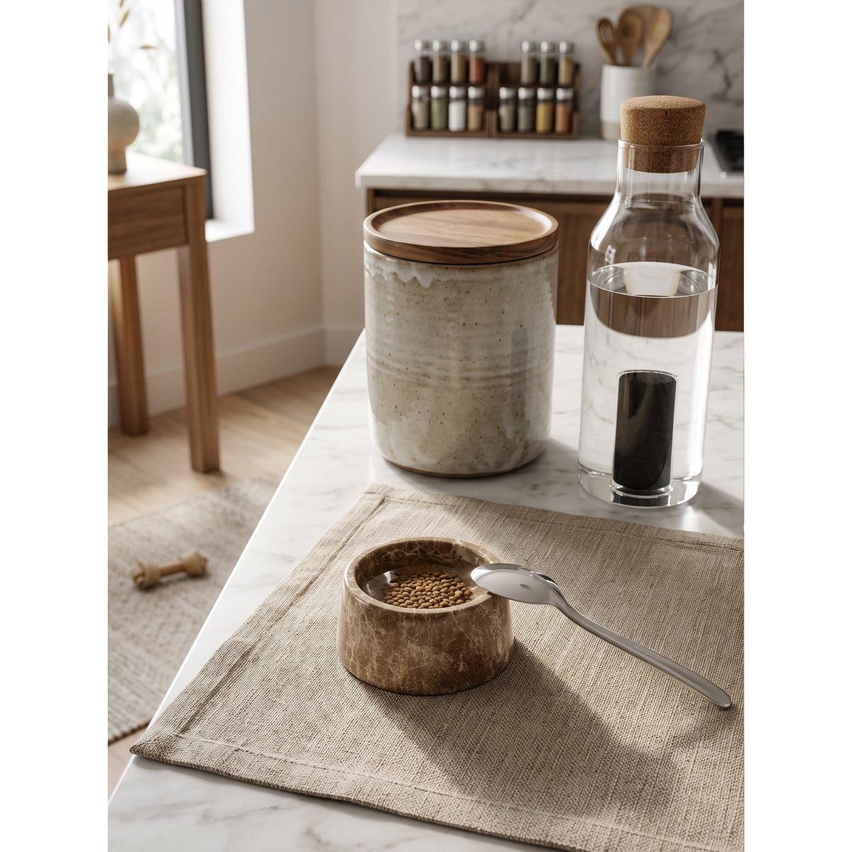 Sierra Marble Pet Bowl