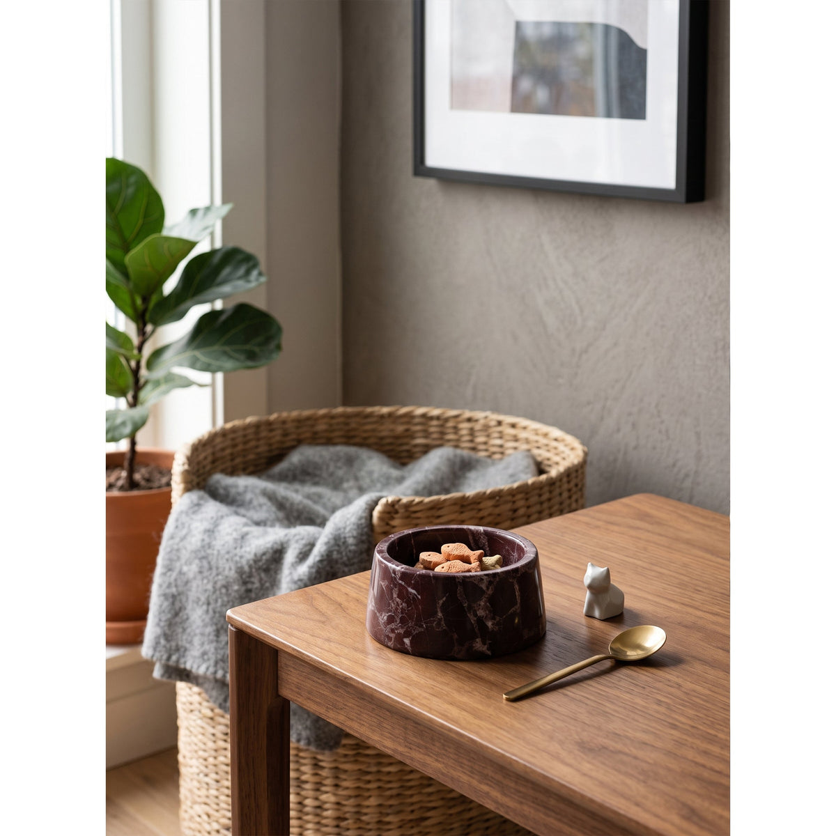 Sierra Marble Pet Bowl