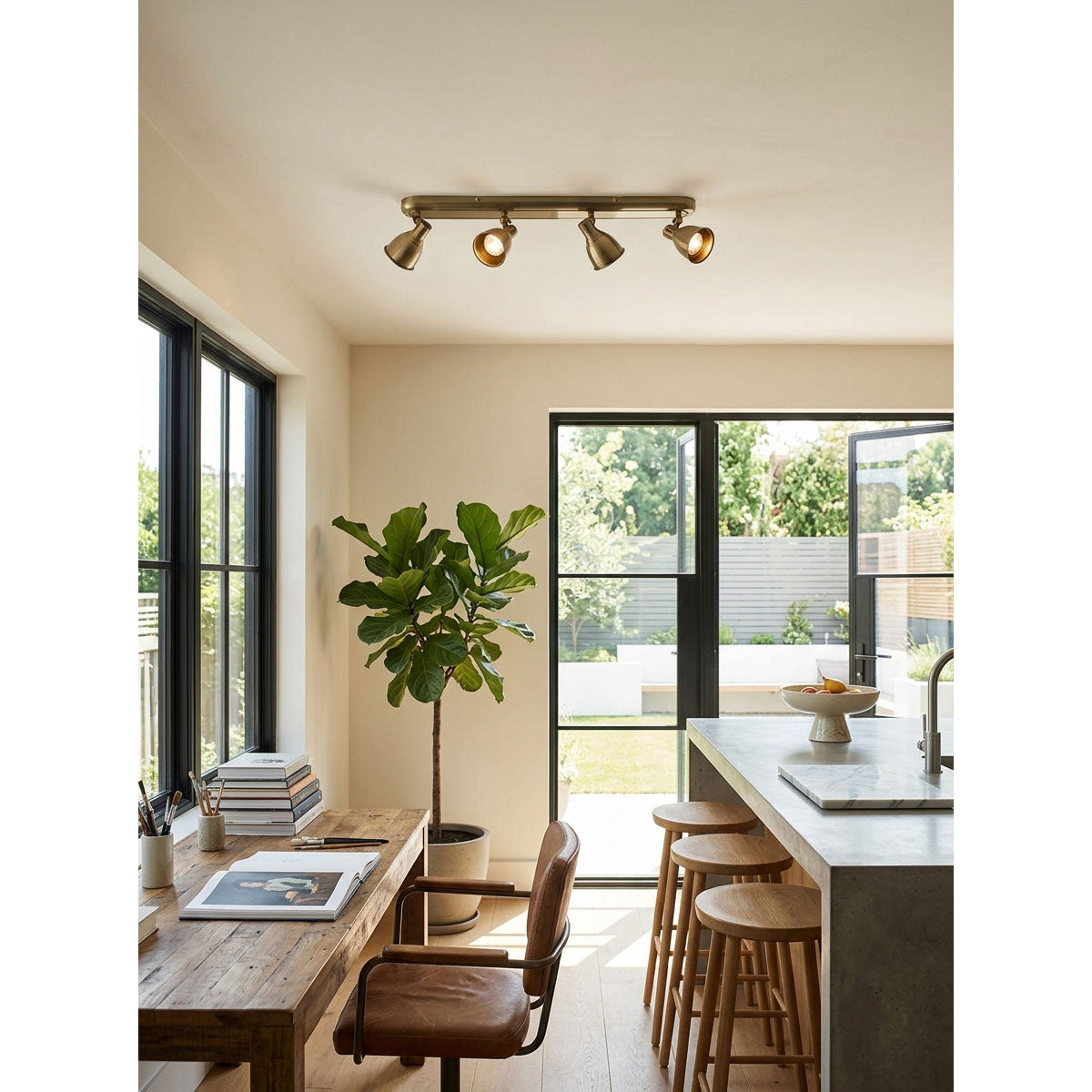 Soho Brass Multi-Directional Spotlight