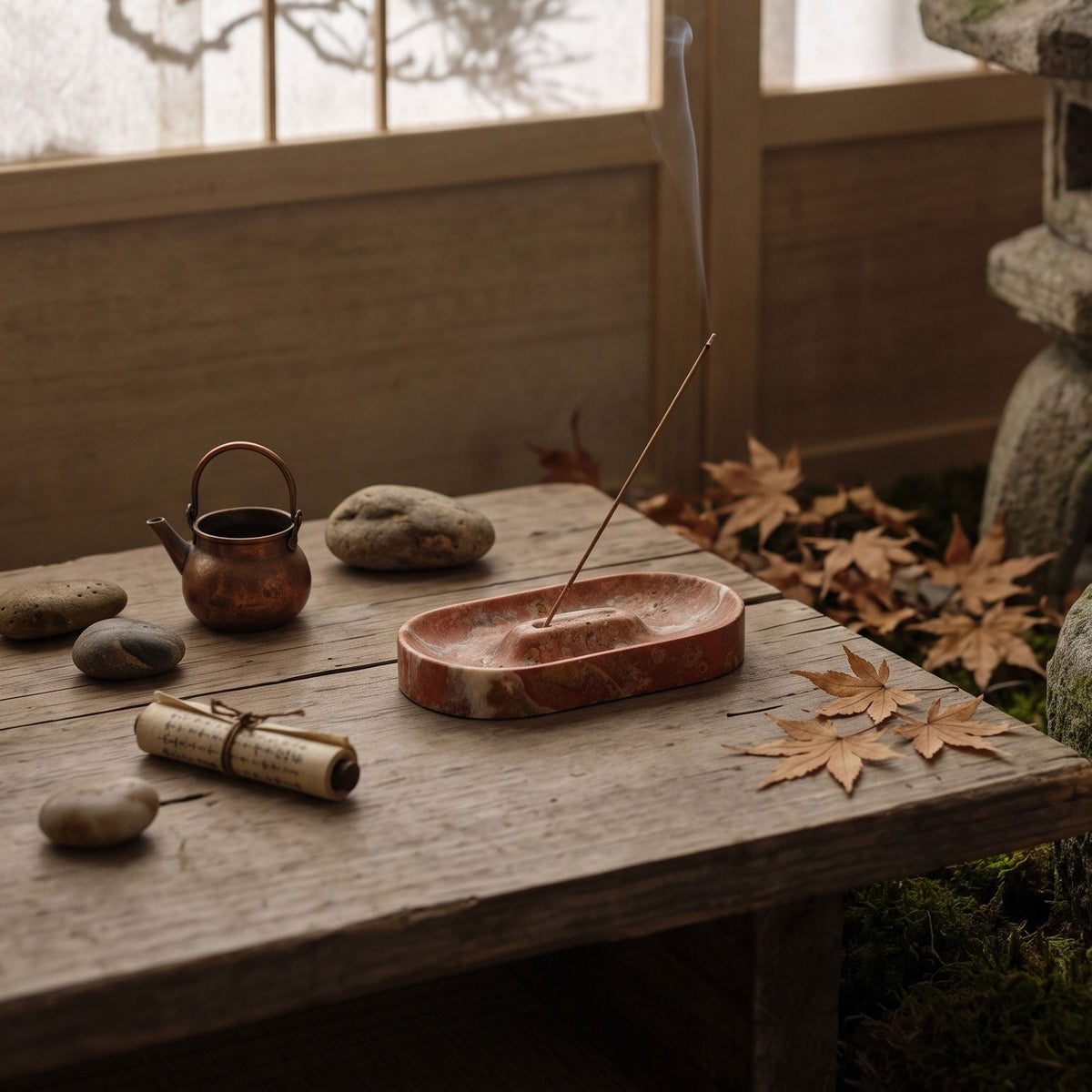 Solstice Stone Incense Tray