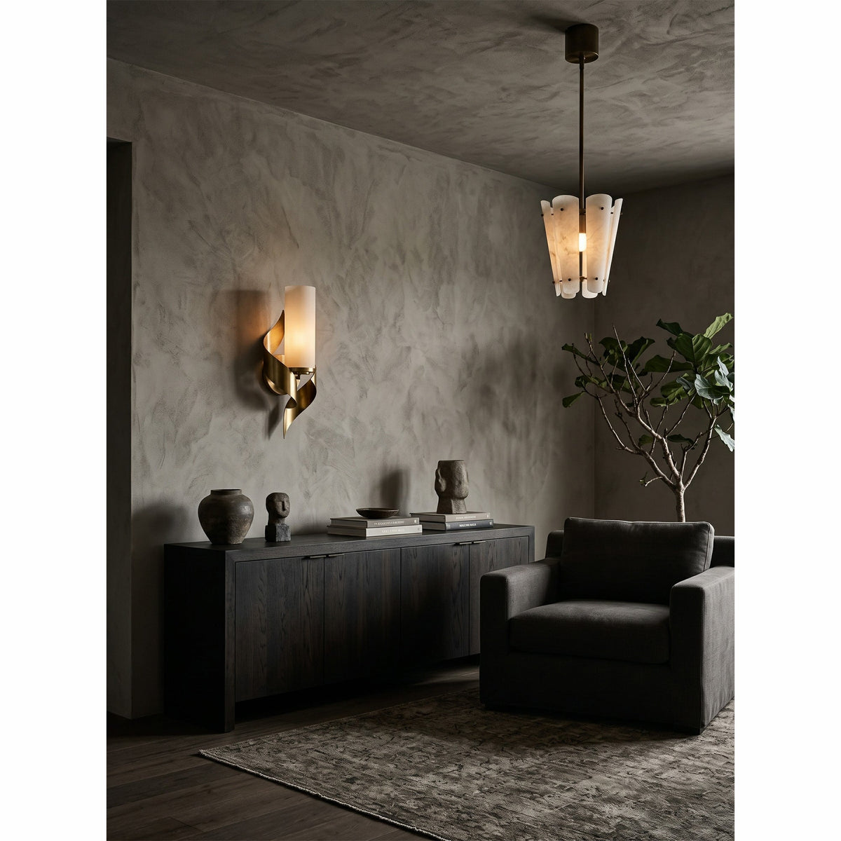 Solvane Alabaster Pendant Lamp