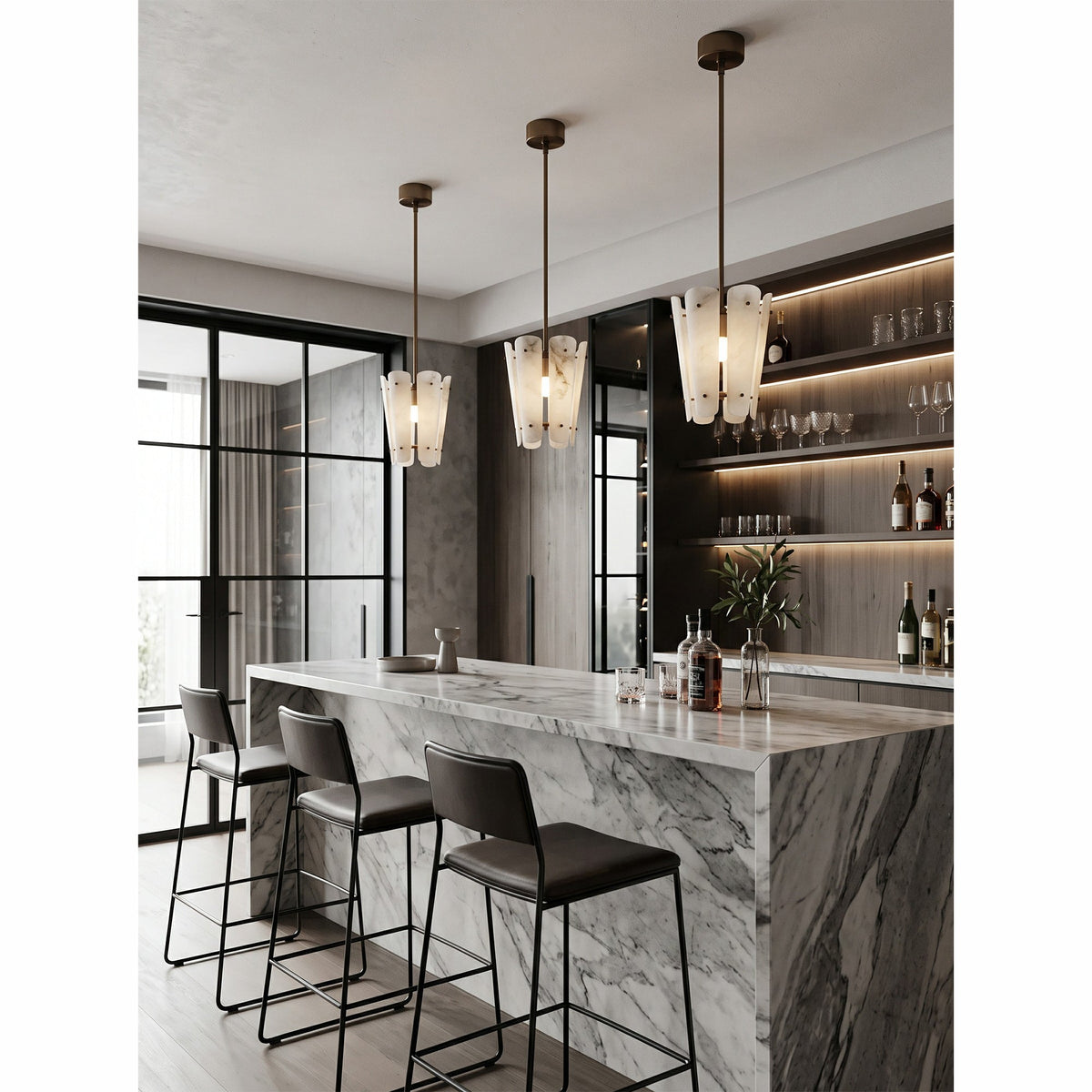 Solvane Alabaster Pendant Lamp