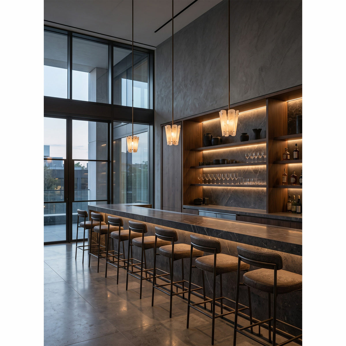 Solvane Alabaster Pendant Lamp