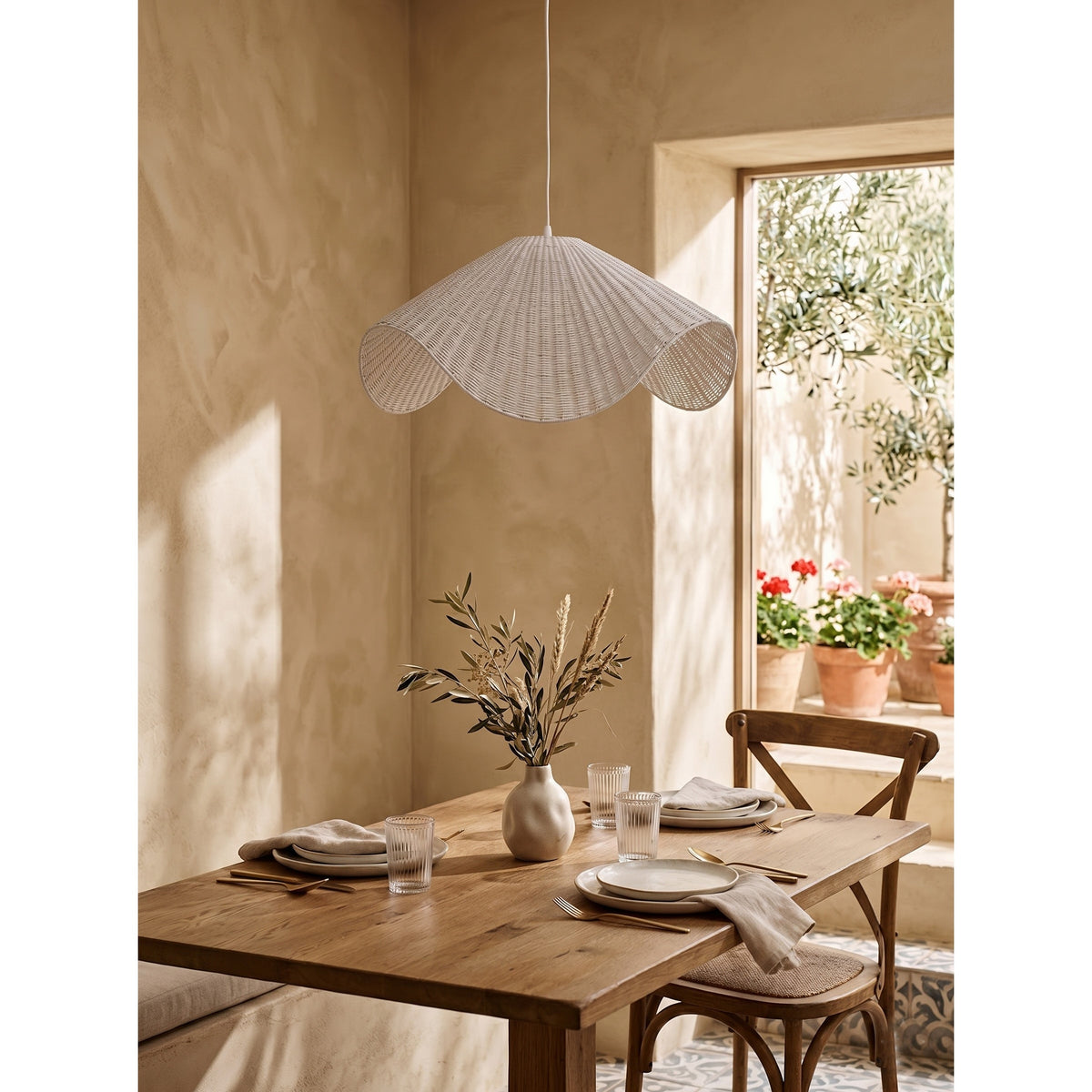 Spence Rattan Pendant Lamp