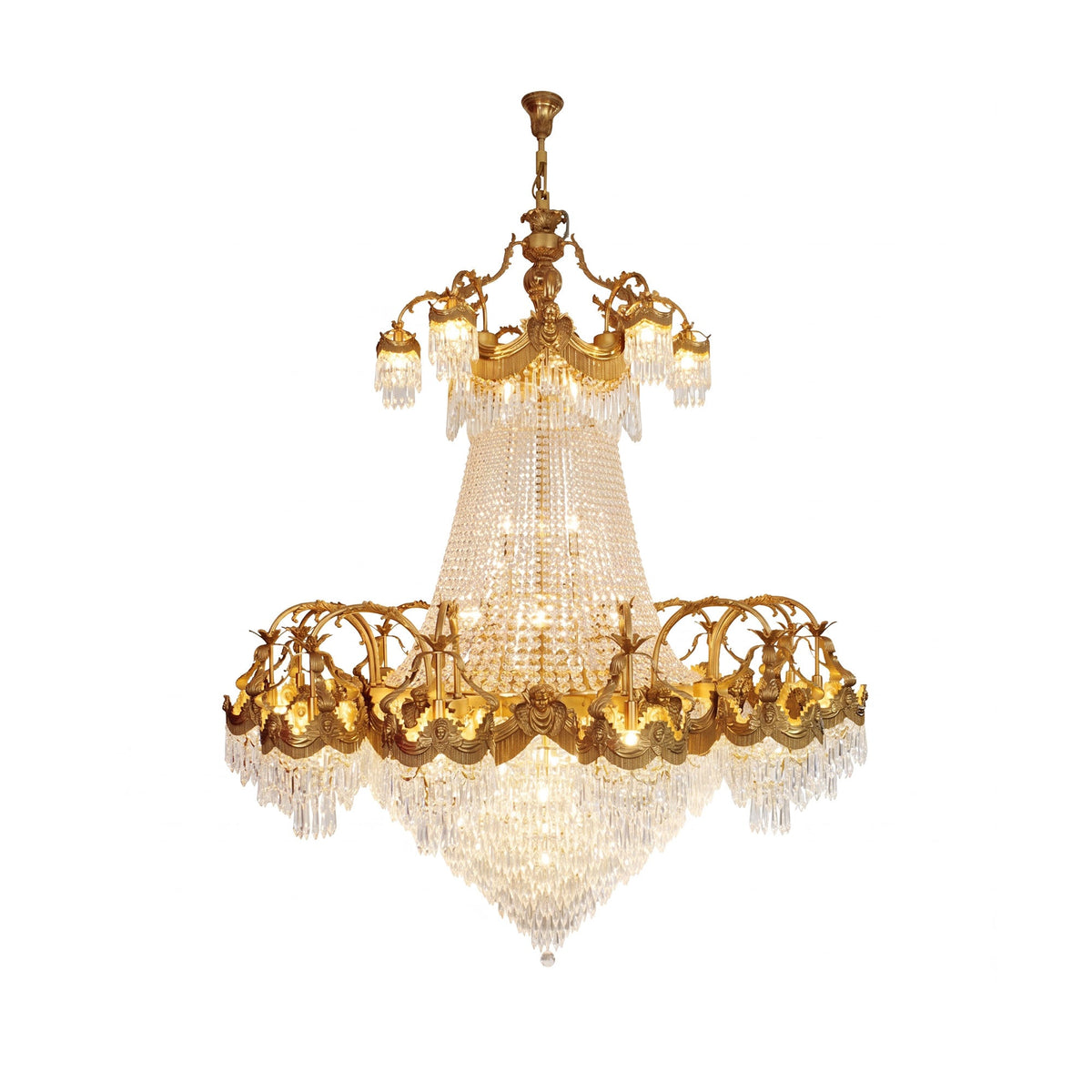 Stained Crystal Chandelier