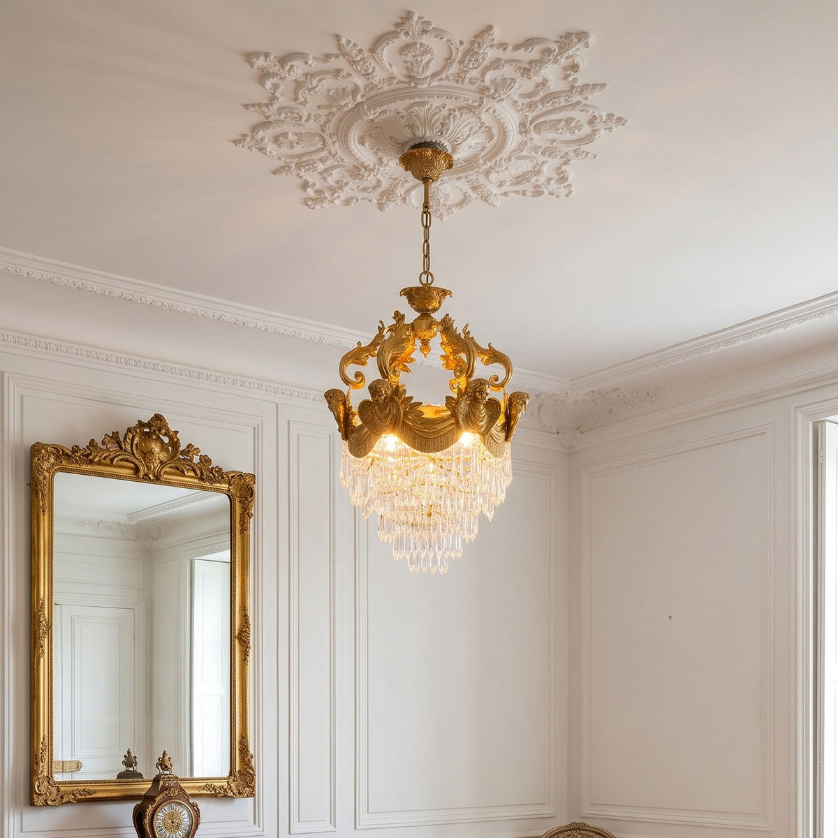 Stained Crystal Pendant Lamp
