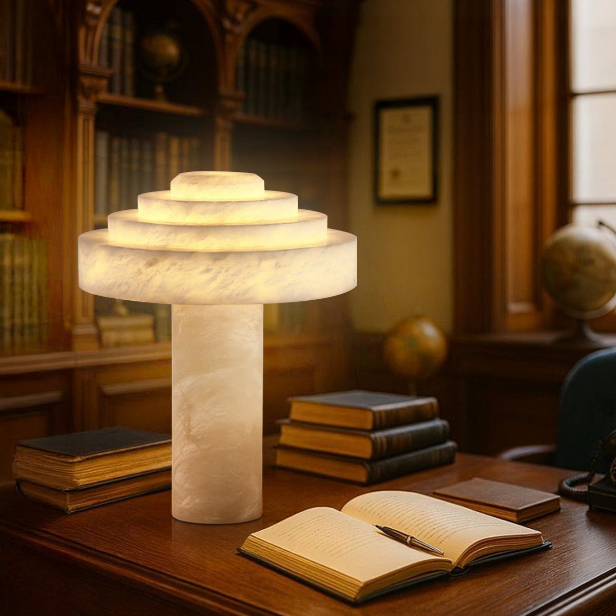 Stratelle Alabaster Table Lamp