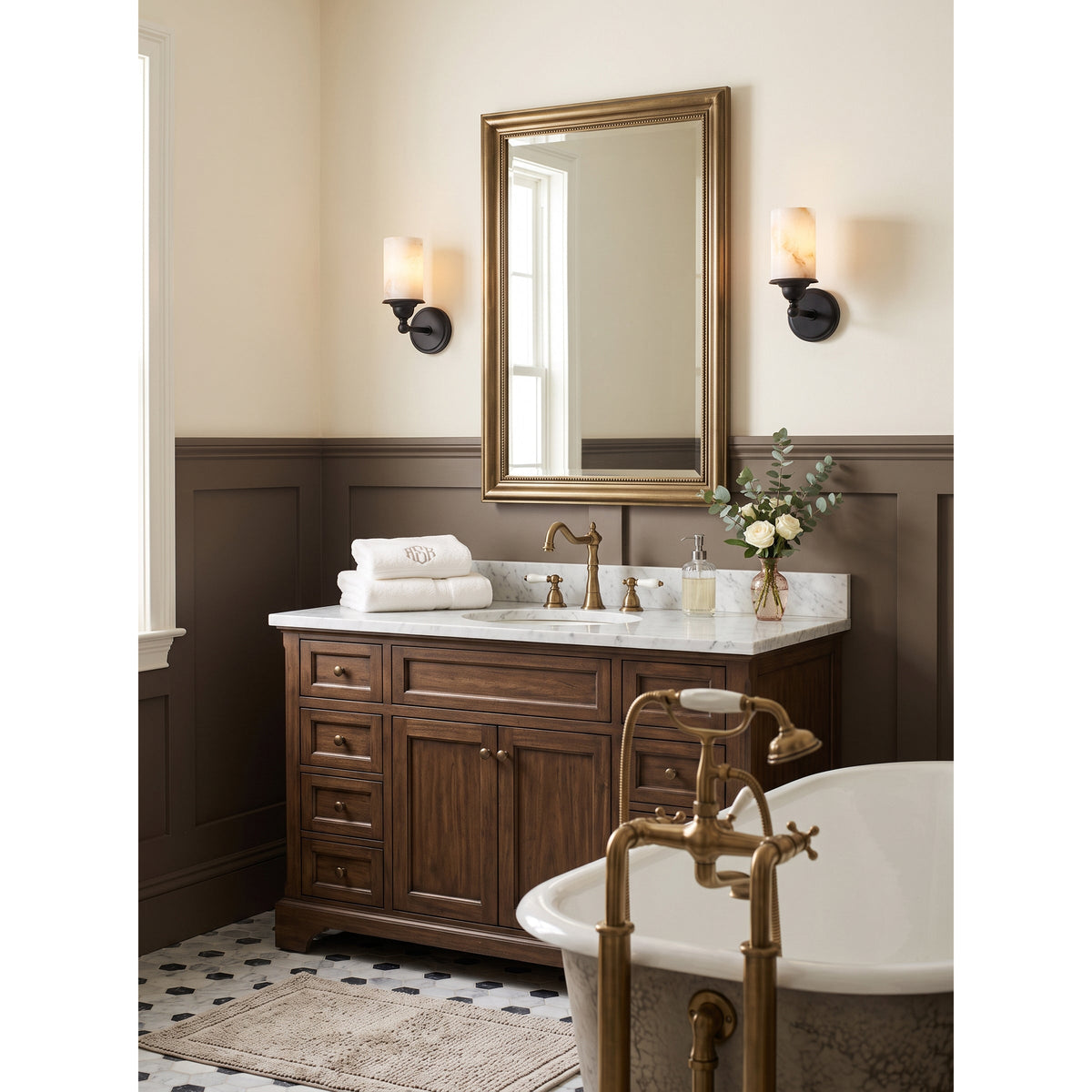 Stratton Alabaster Wall Sconce