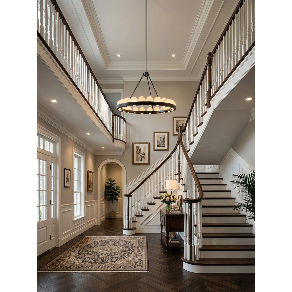 Suter Alabaster Chandelier