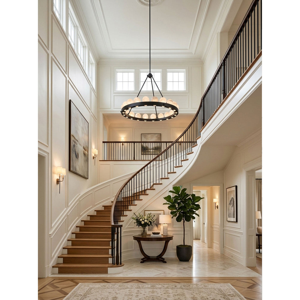 Suter Alabaster Chandelier