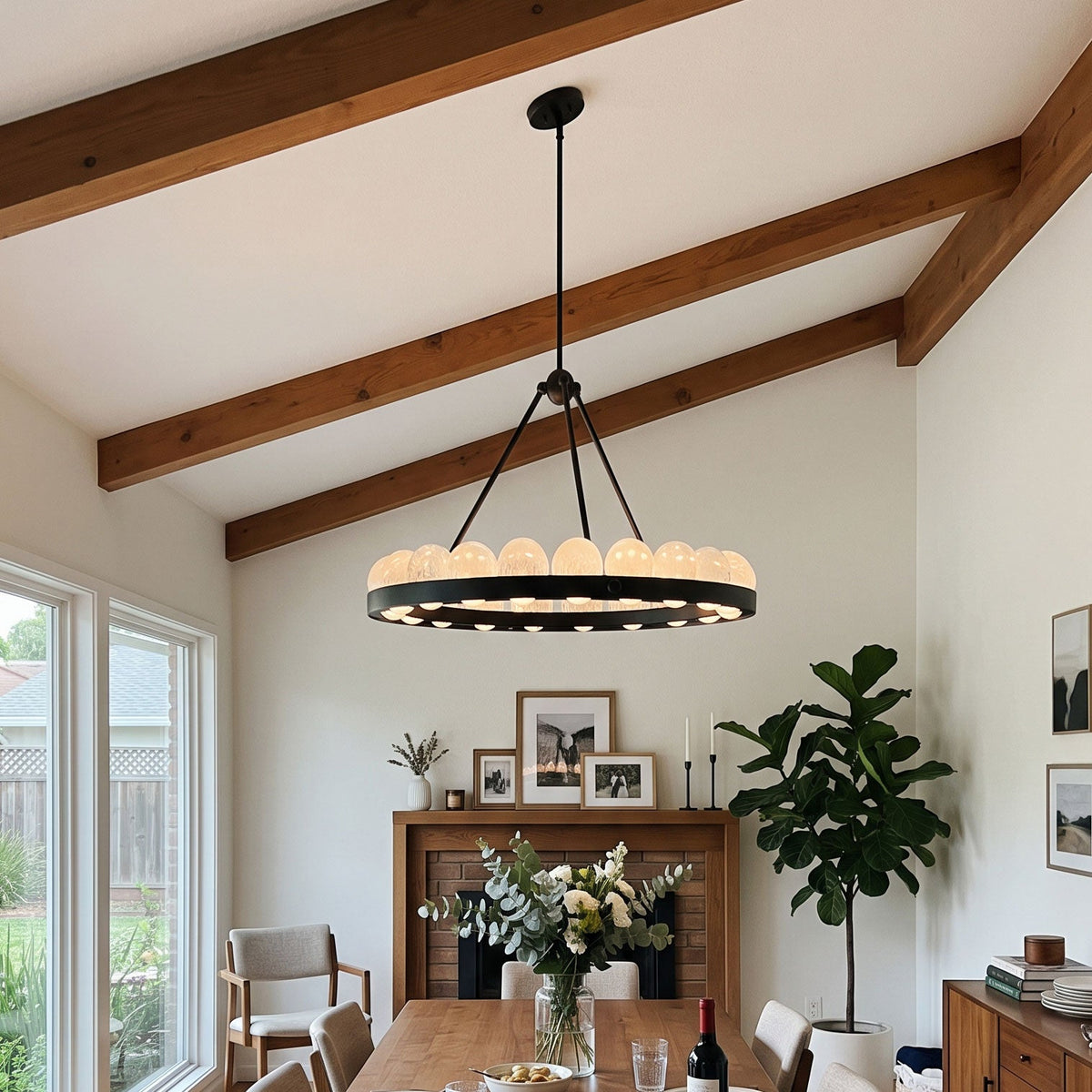 Suter Alabaster Chandelier