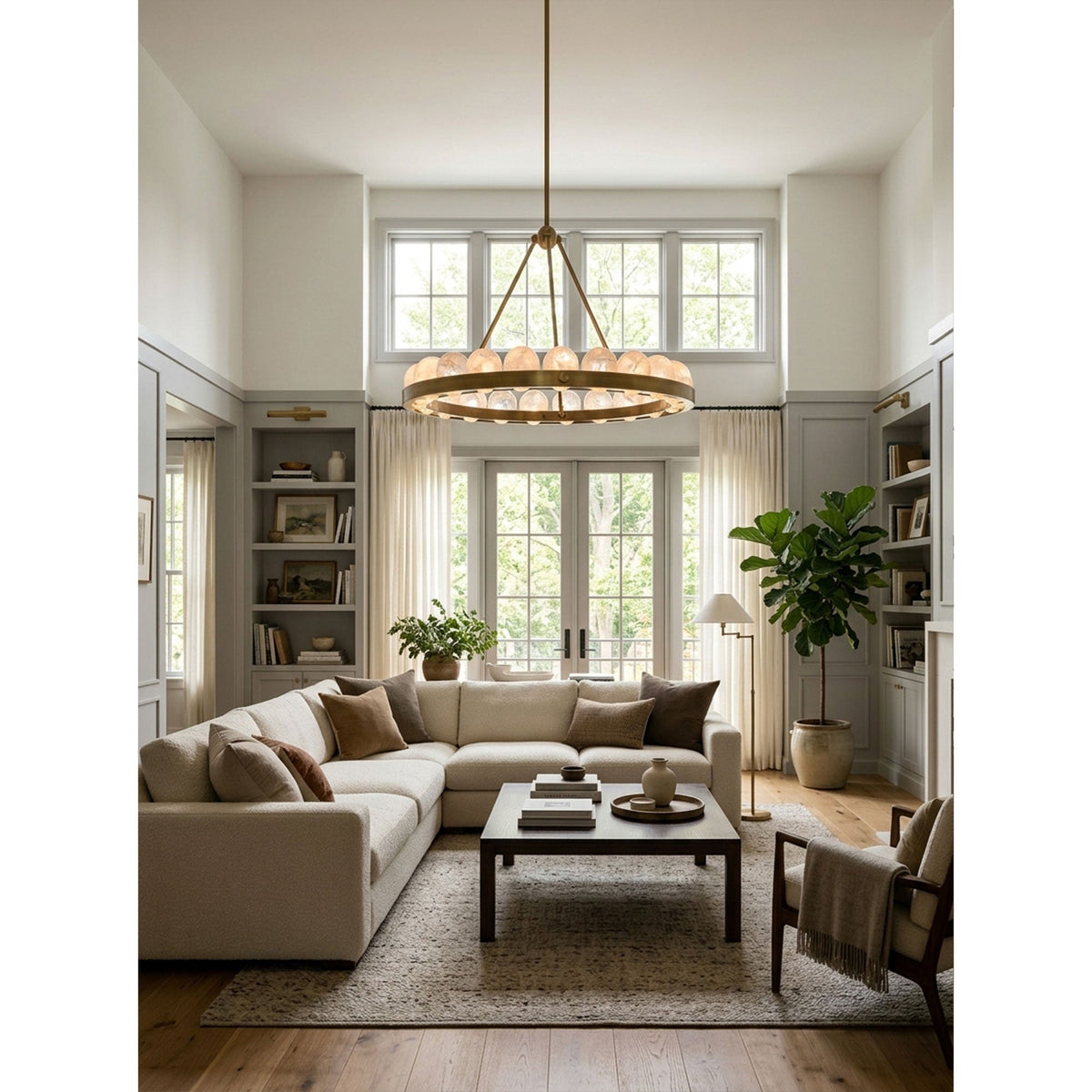 Suter Alabaster Chandelier