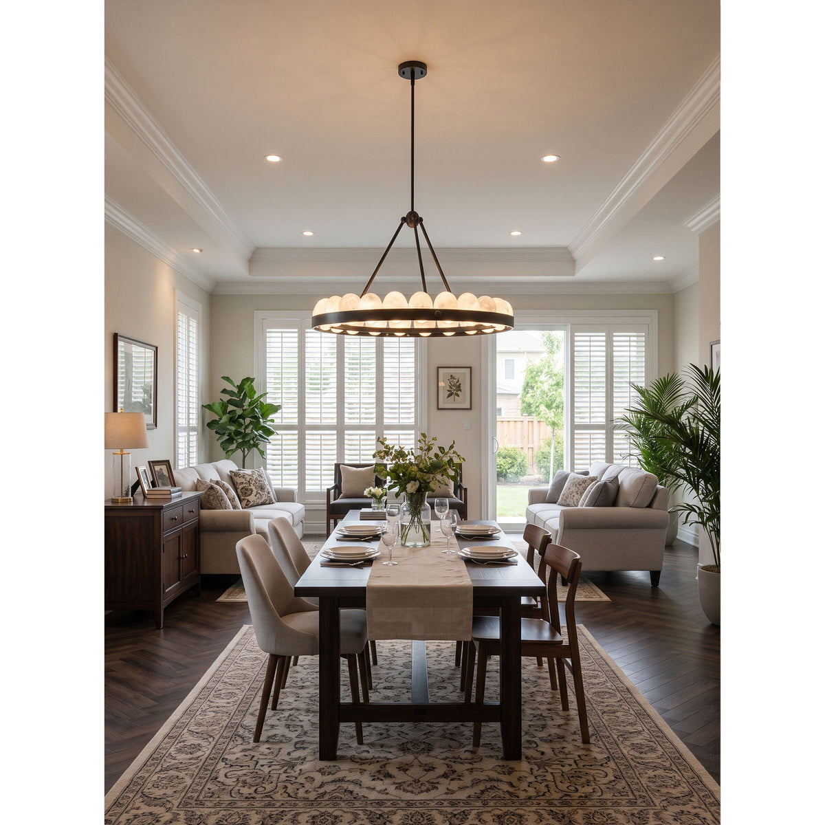 Suter Alabaster Chandelier