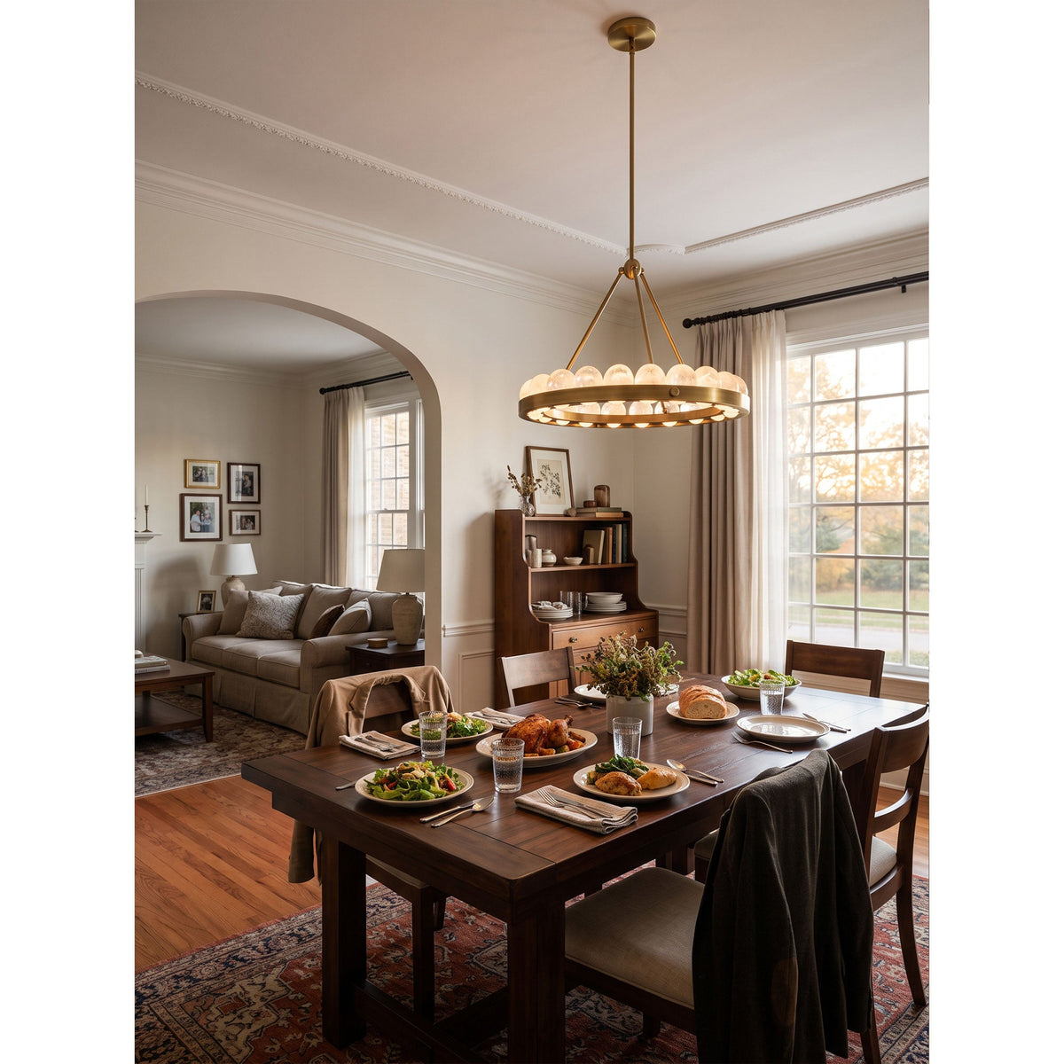 Suter Alabaster Chandelier