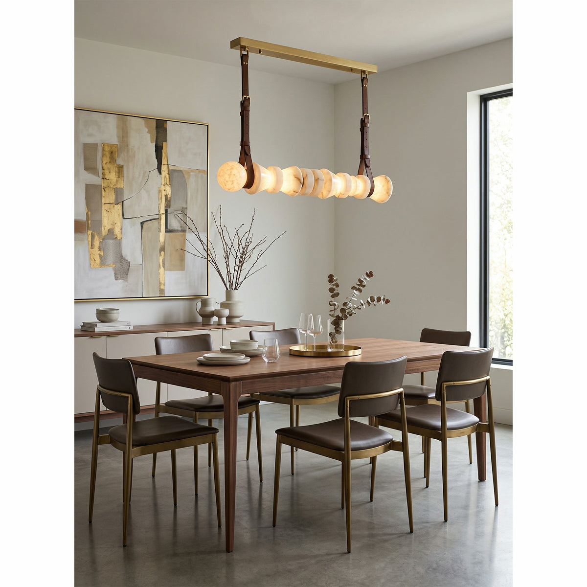 Tervaine Alabaster Chandelier