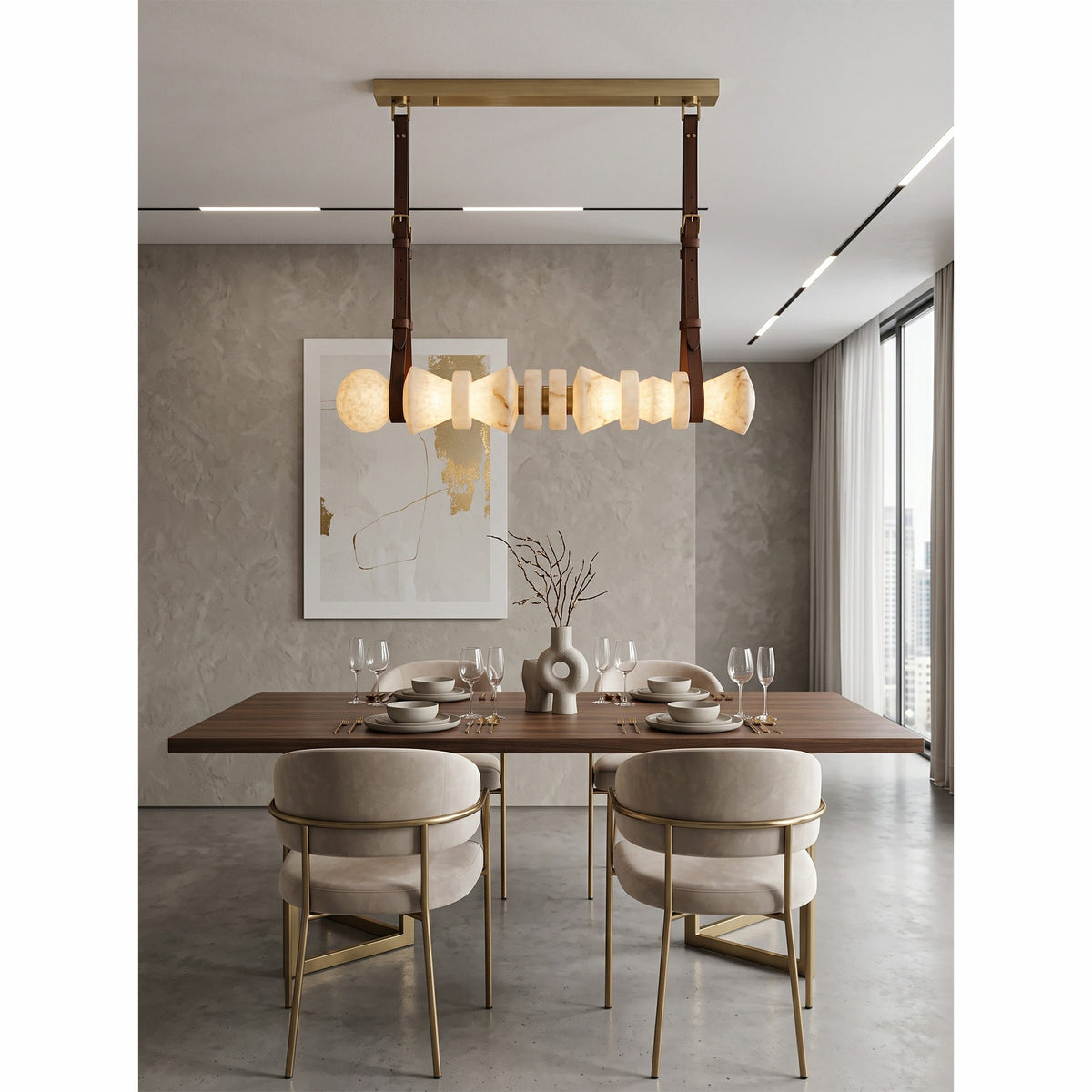 Tervaine Alabaster Chandelier