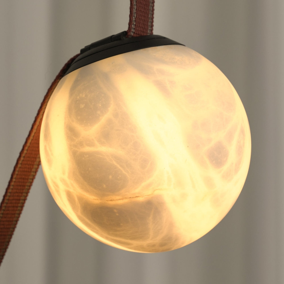 Tether 3-Light Alabaster Draped Chandelier