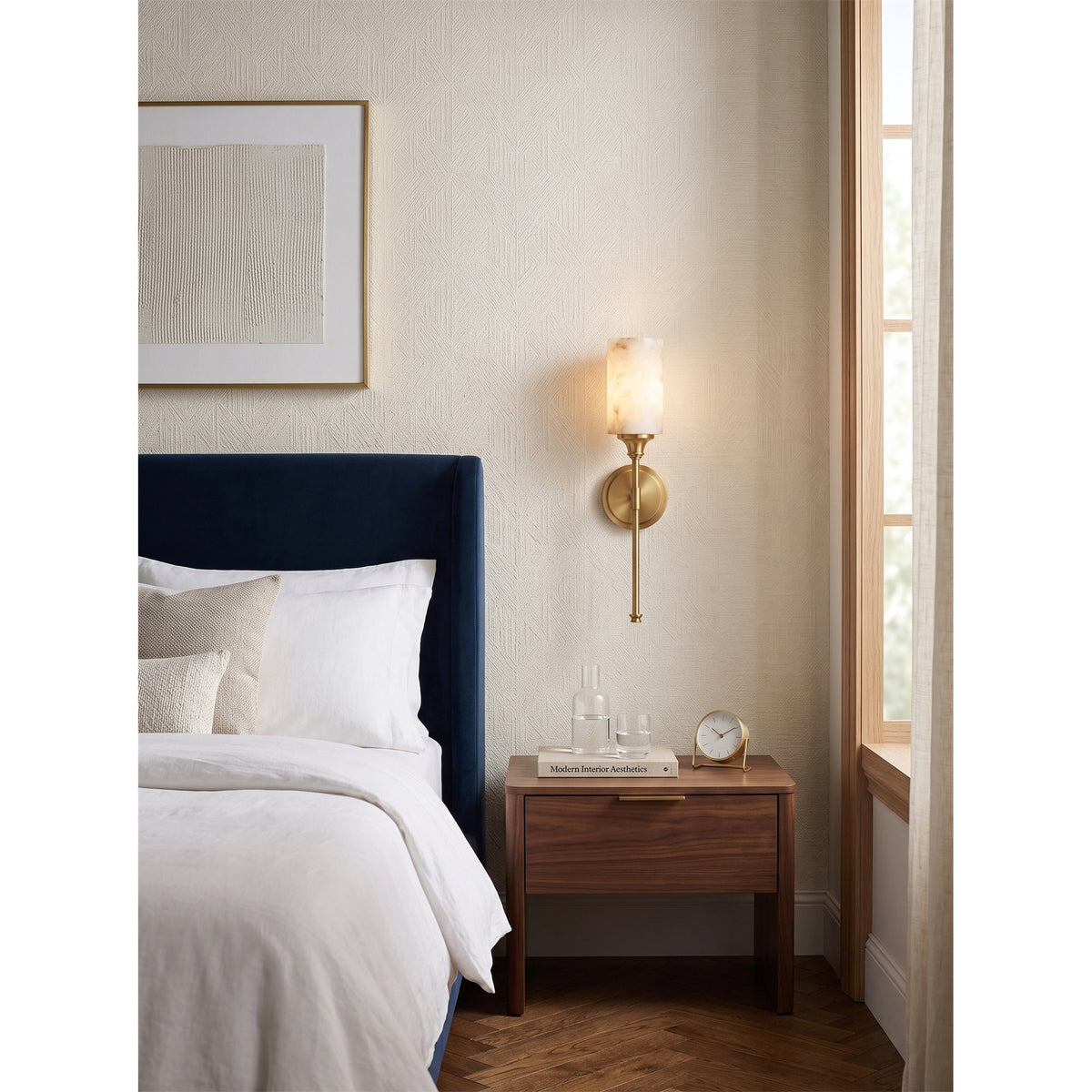 Tracie Alabaster Wall Sconce