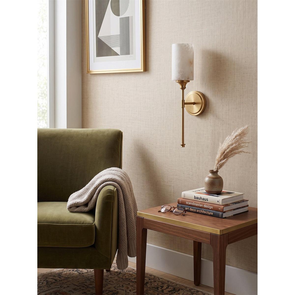 Tracie Alabaster Wall Sconce