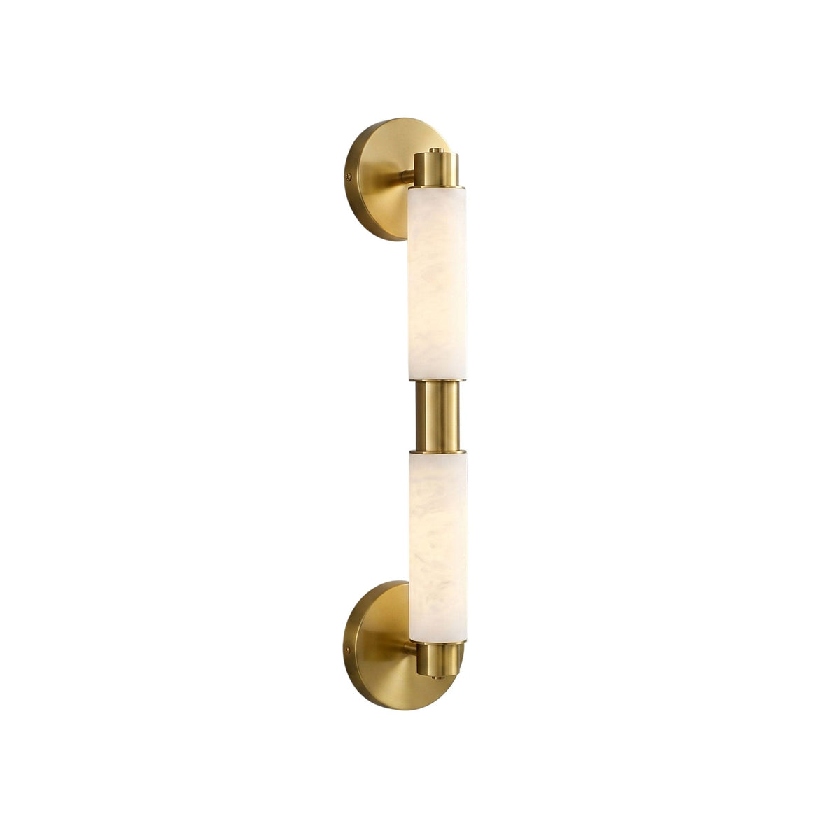 Tubular Alabaster Wall Sconce