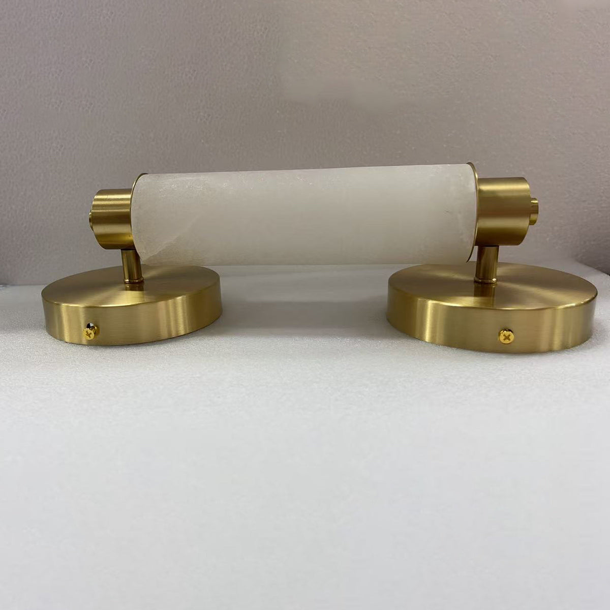 Tubular Alabaster Wall Sconce