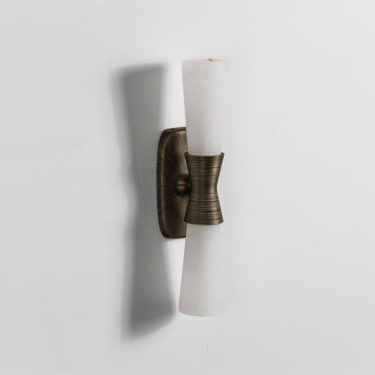Twist Tapered Alabaster Wall Sconce