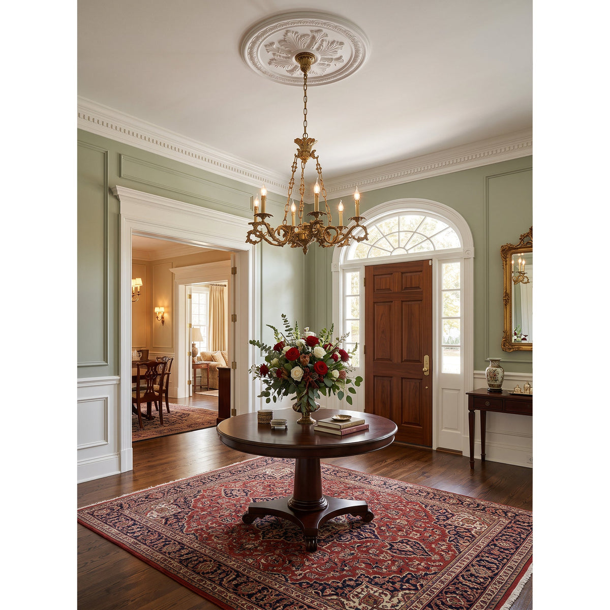 Valcourt Brass Scroll Chandelier