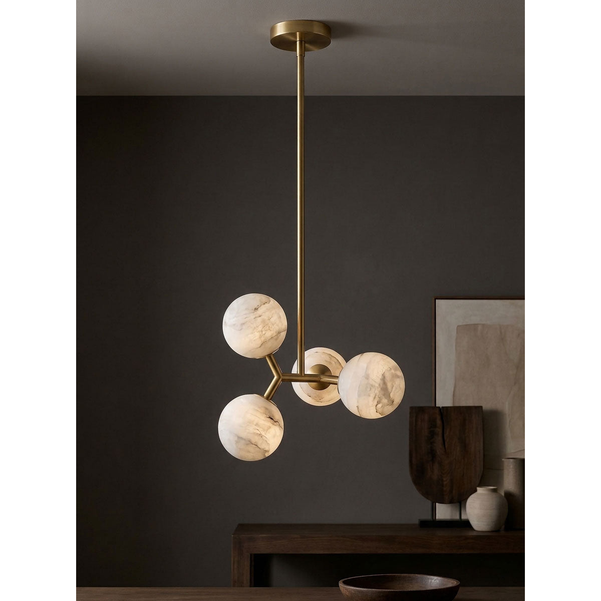 Veer Alabaster Pendant Lamp
