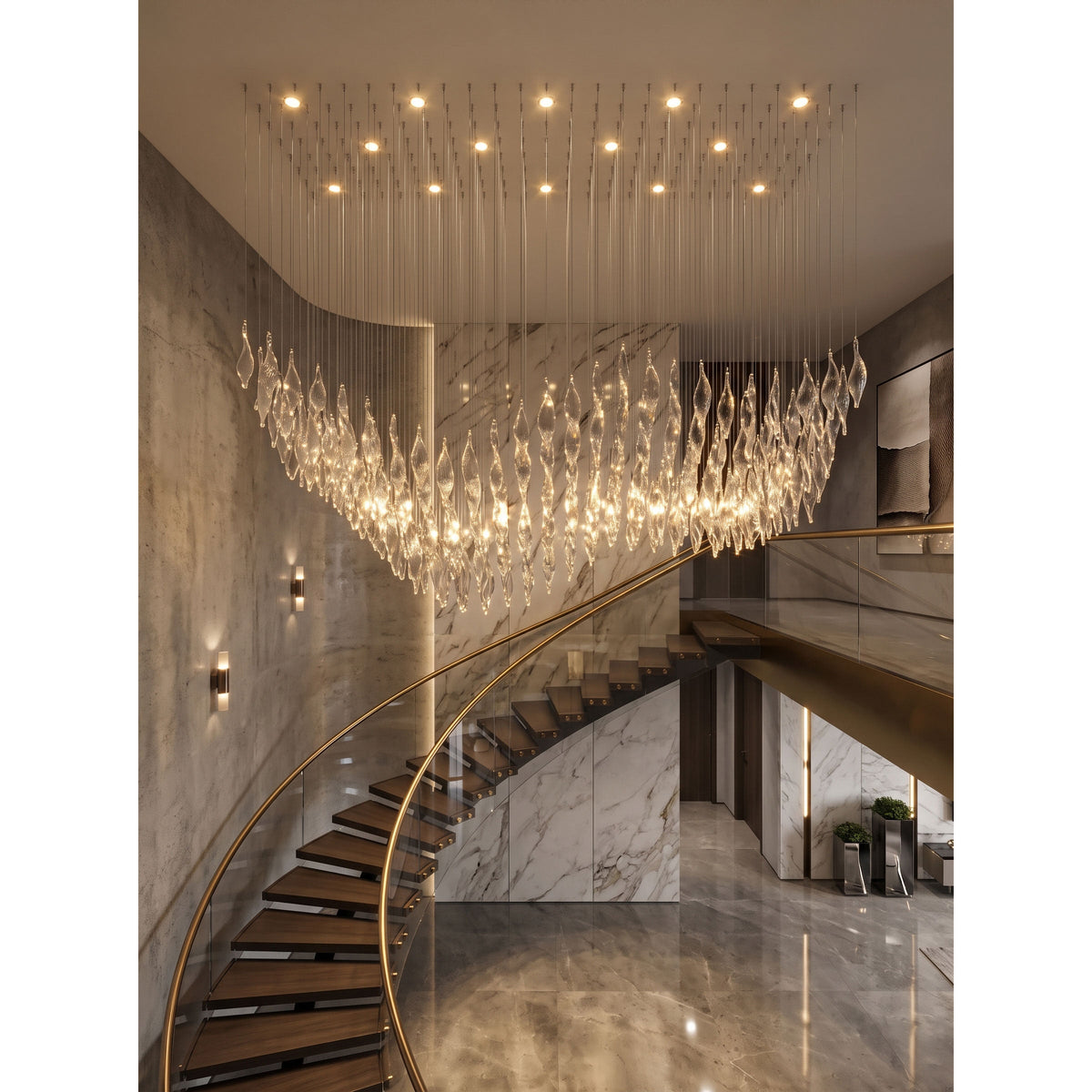 Vega Glass Chandelier