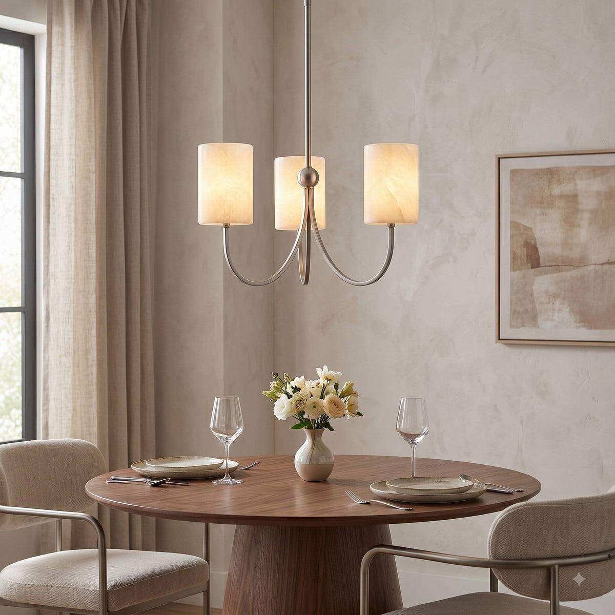 Velmora Alabaster Chandelier