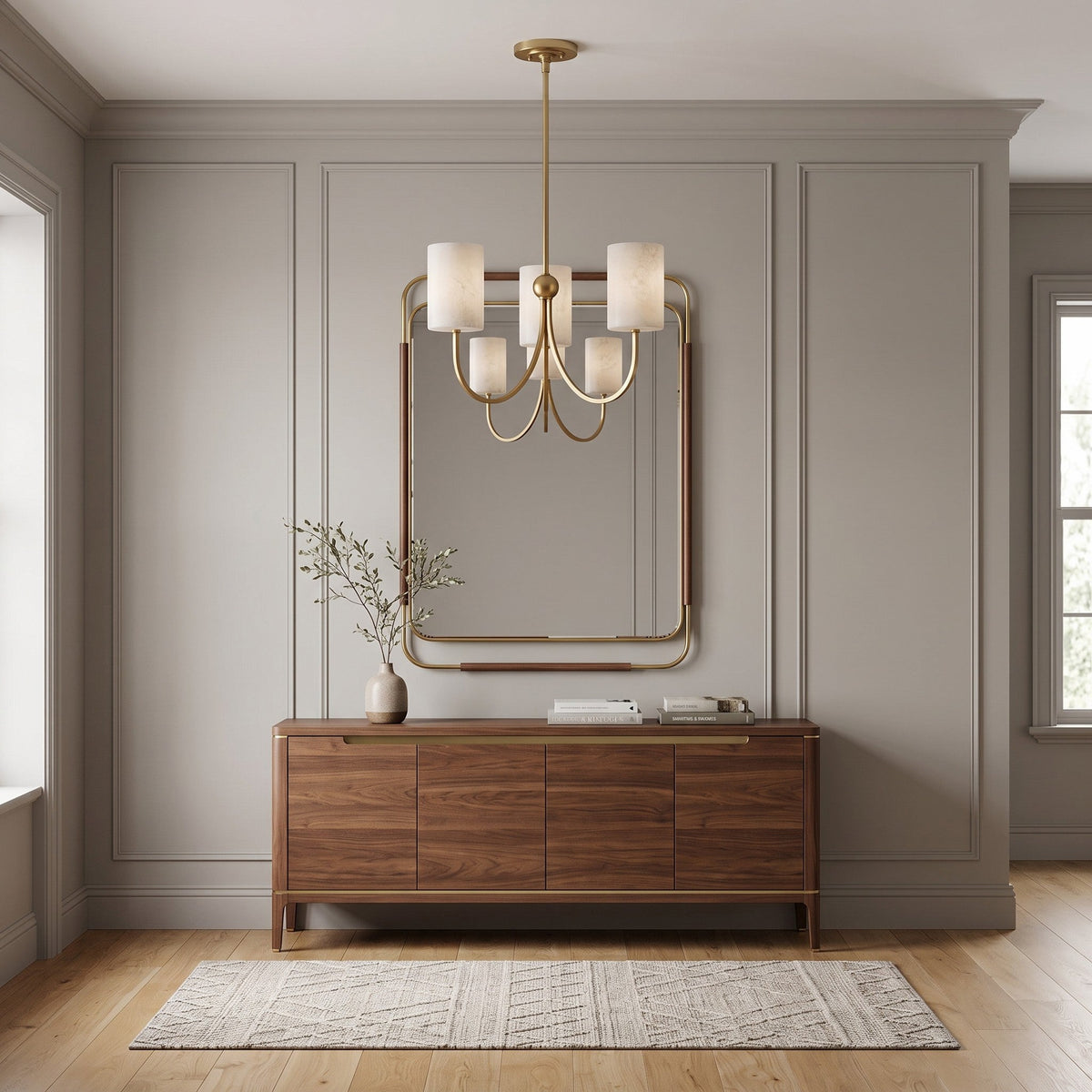 Velmora Alabaster Chandelier