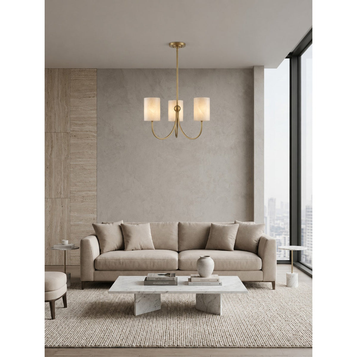 Velmora Alabaster Chandelier