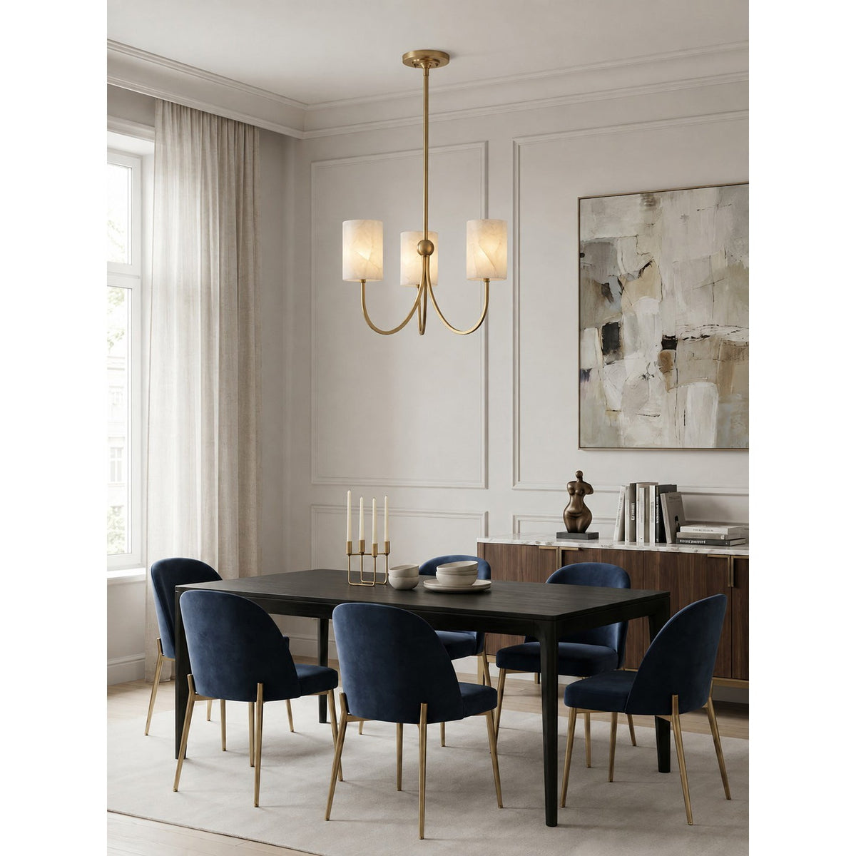 Velmora Alabaster Chandelier