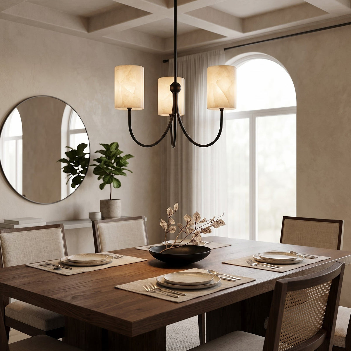 Velmora Alabaster Chandelier