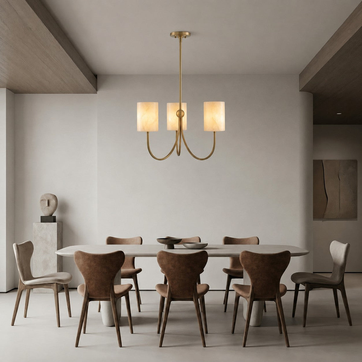 Velmora Alabaster Chandelier