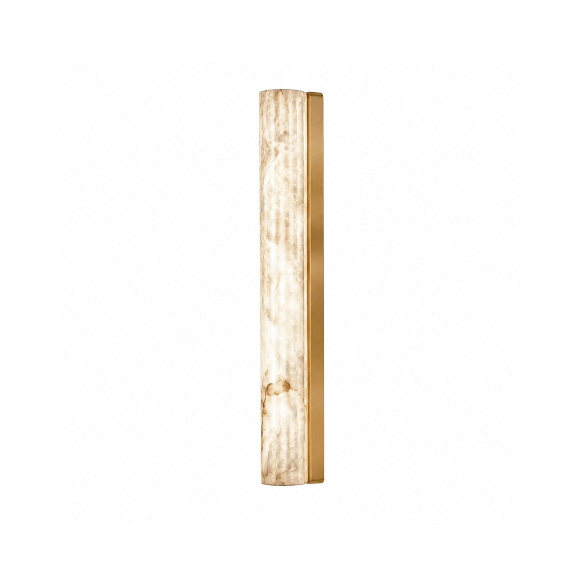 Vertical Alabaster Roller Wall Sconce