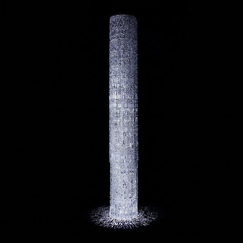 Waterfall Pillar Crystal Chandelier
