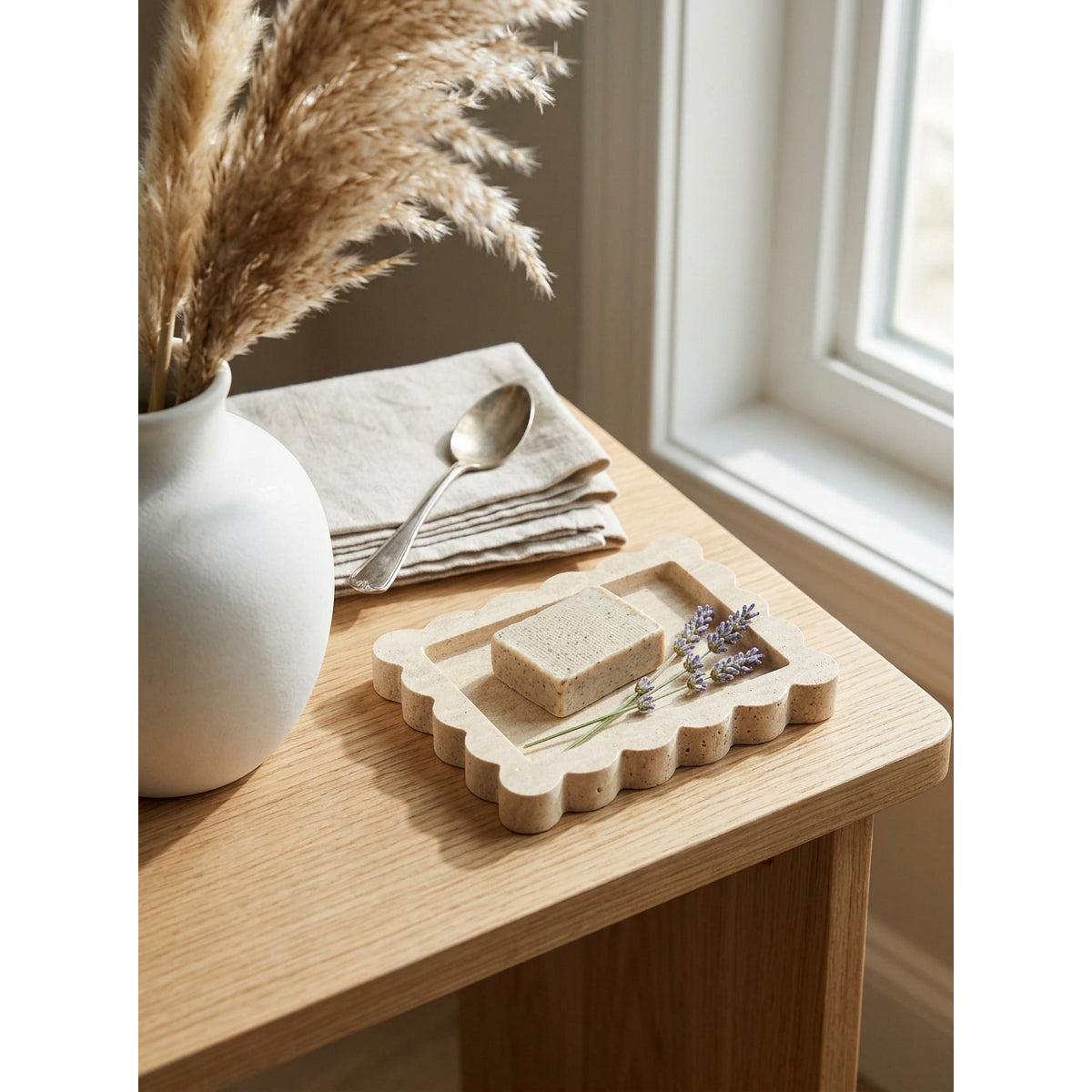 Wavy Stone Catchall Tray