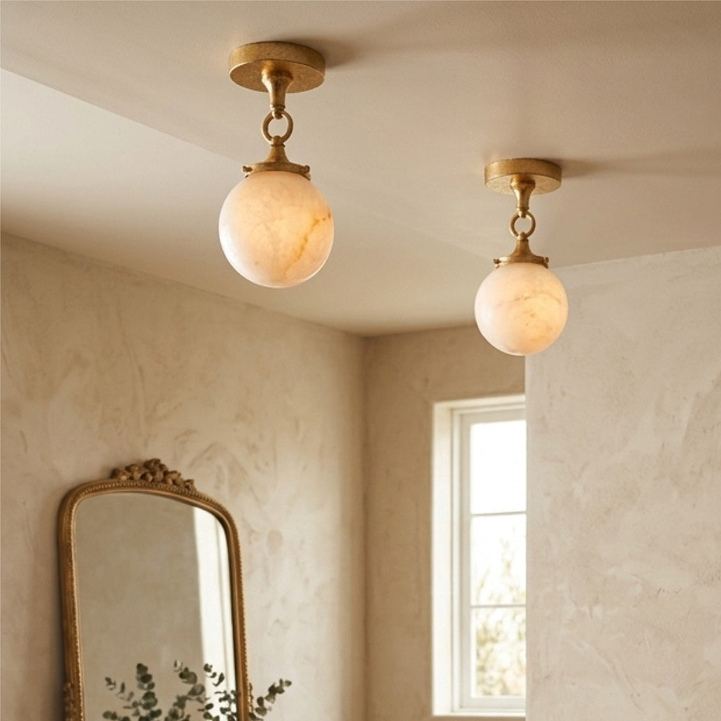 Wildwood Alabaster Semi-Flush Mount