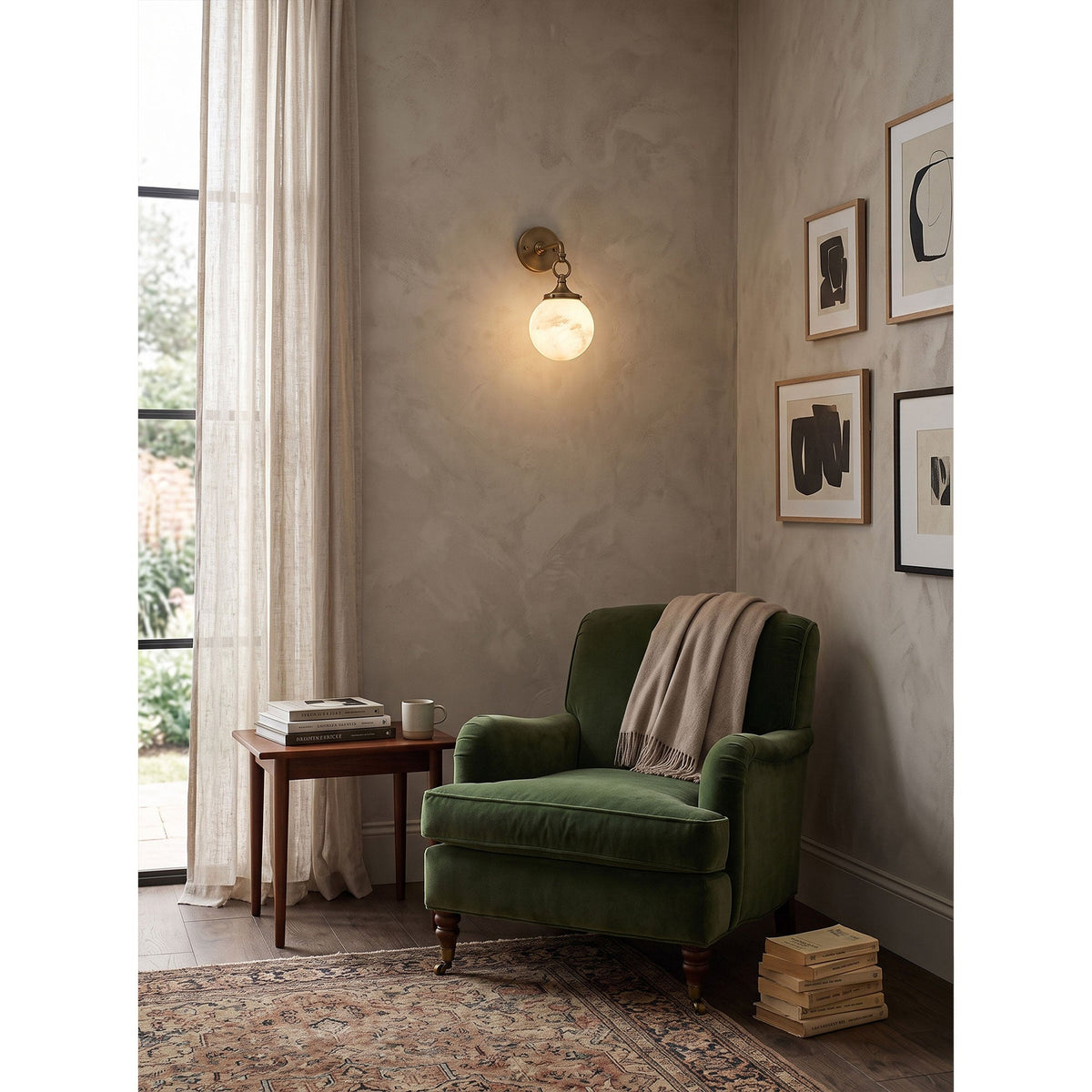 Wildwood Alabaster Wall Sconce