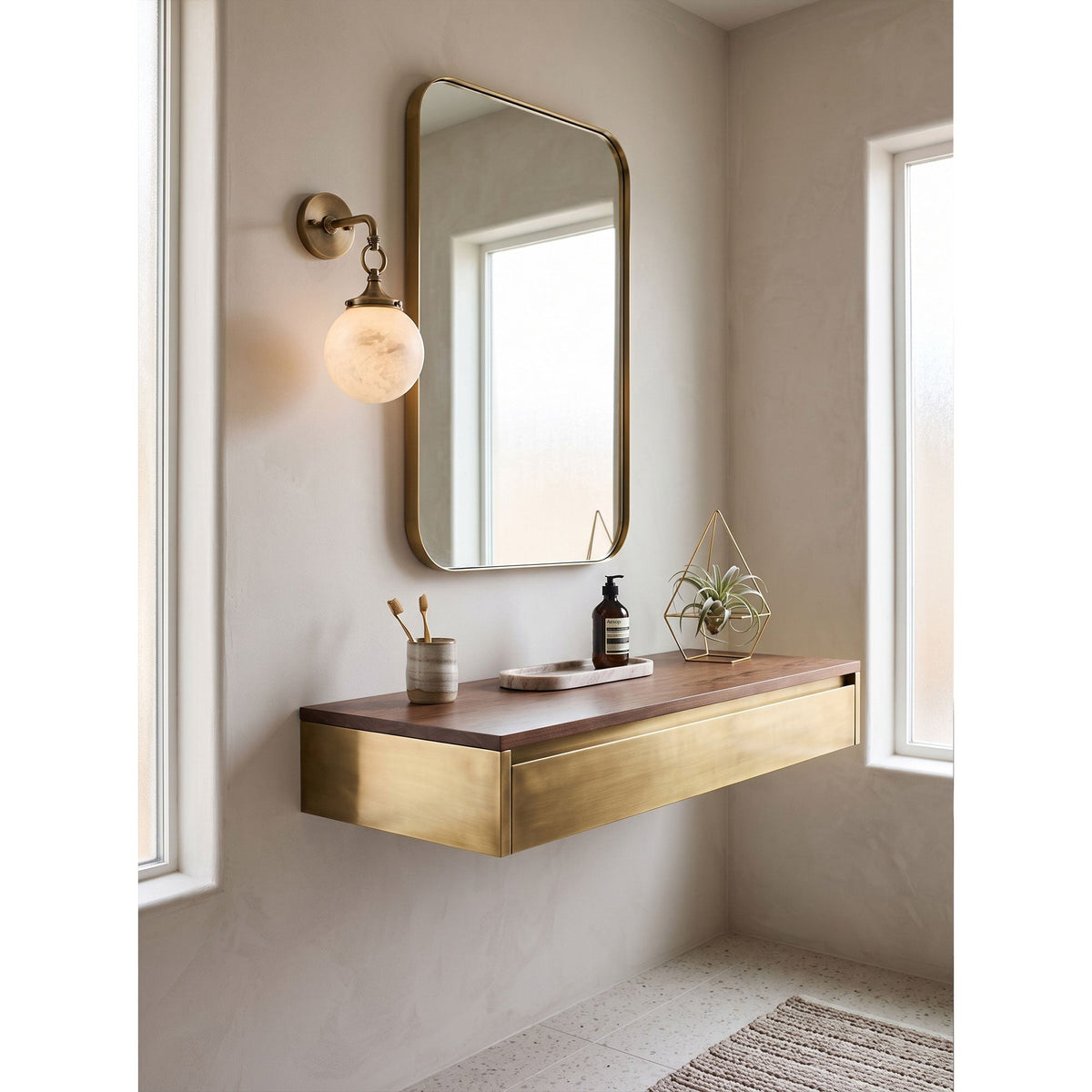 Wildwood Alabaster Wall Sconce