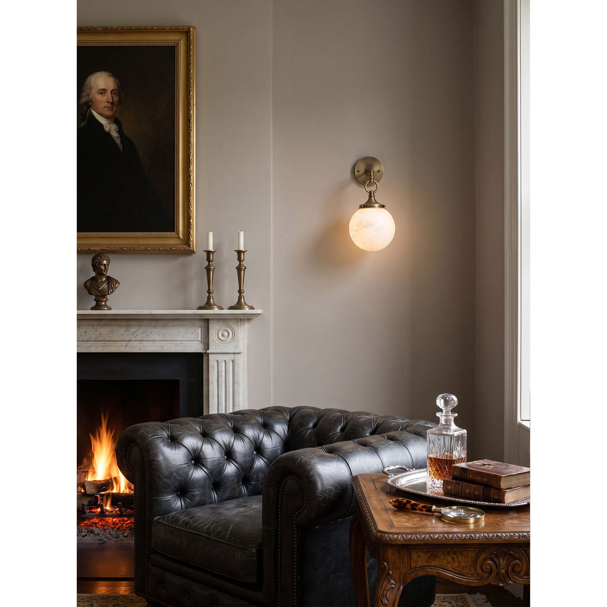Wildwood Alabaster Wall Sconce