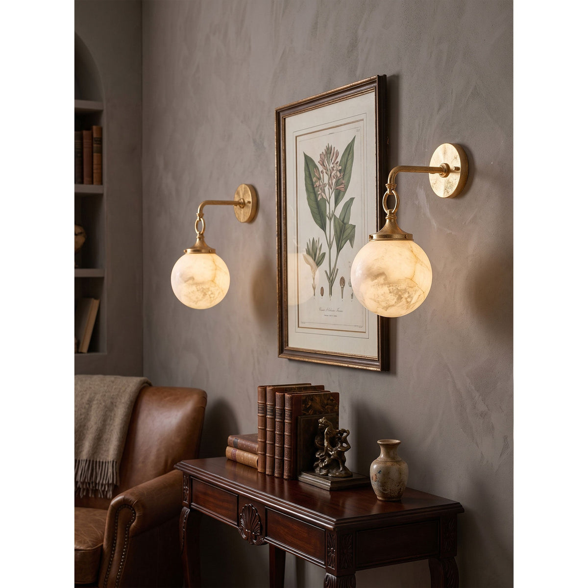 Wildwood Alabaster Wall Sconce