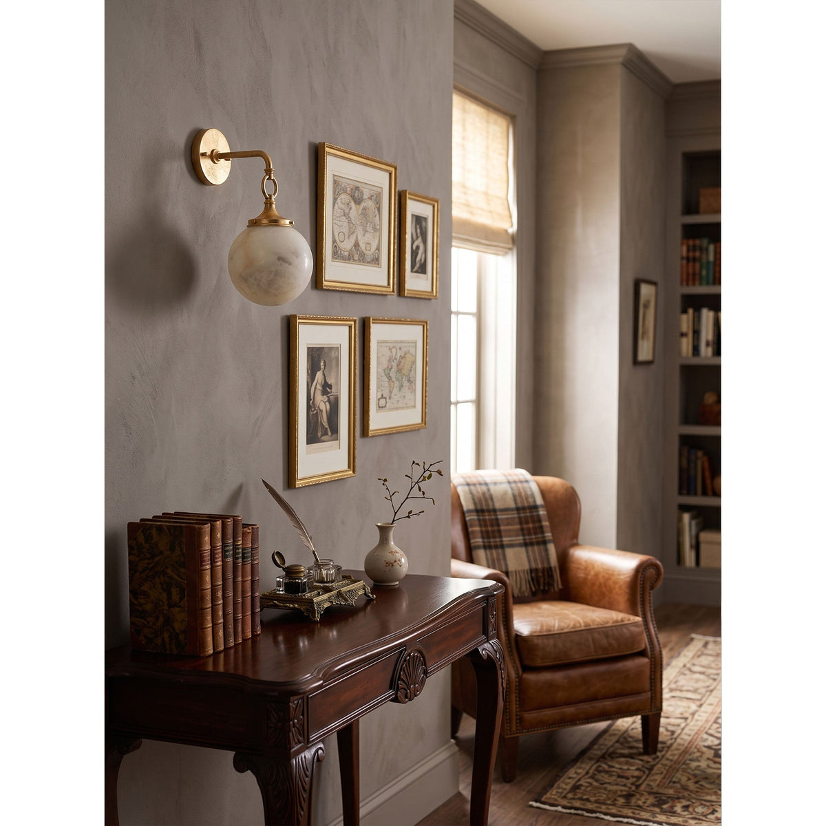 Wildwood Alabaster Wall Sconce