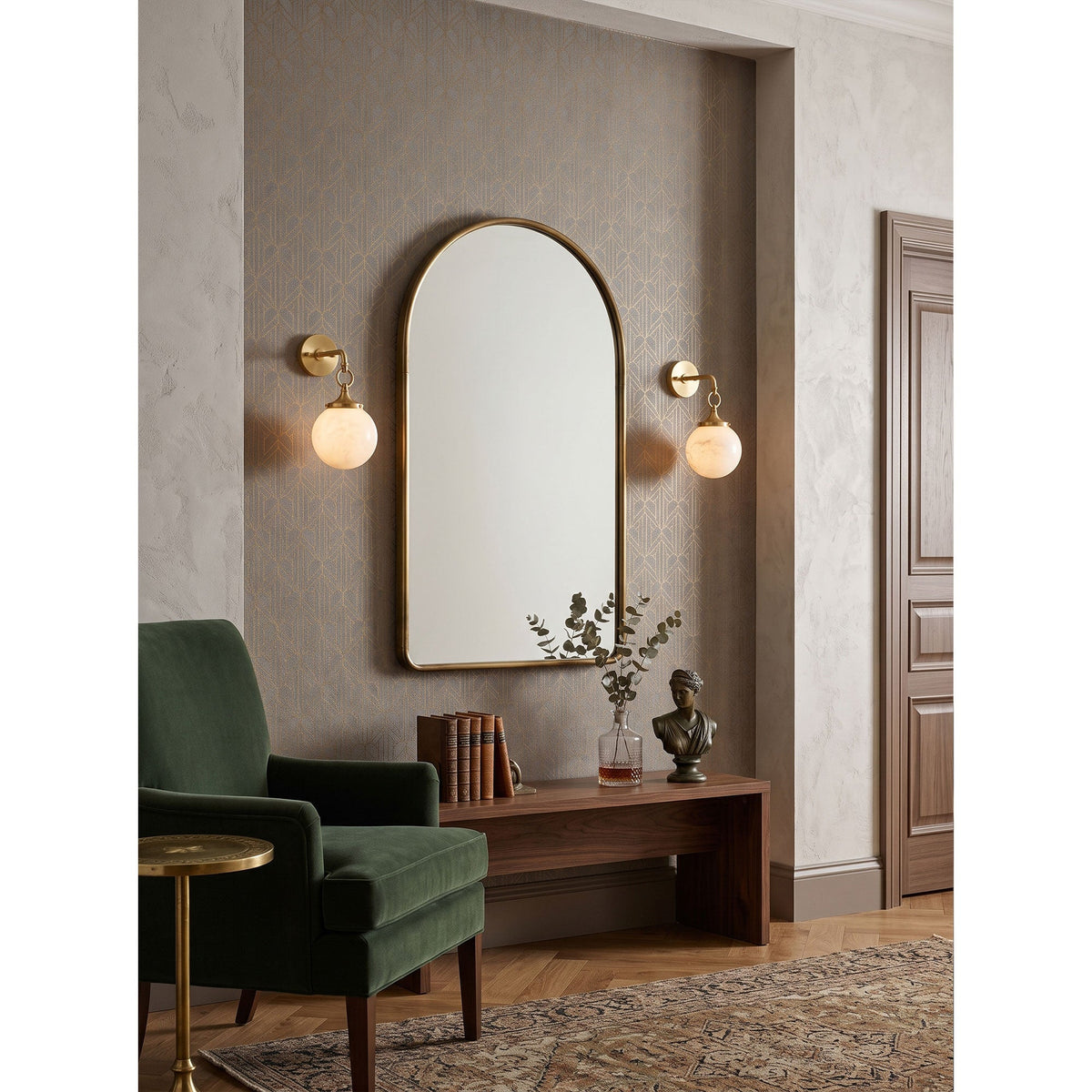 Wildwood Alabaster Wall Sconce