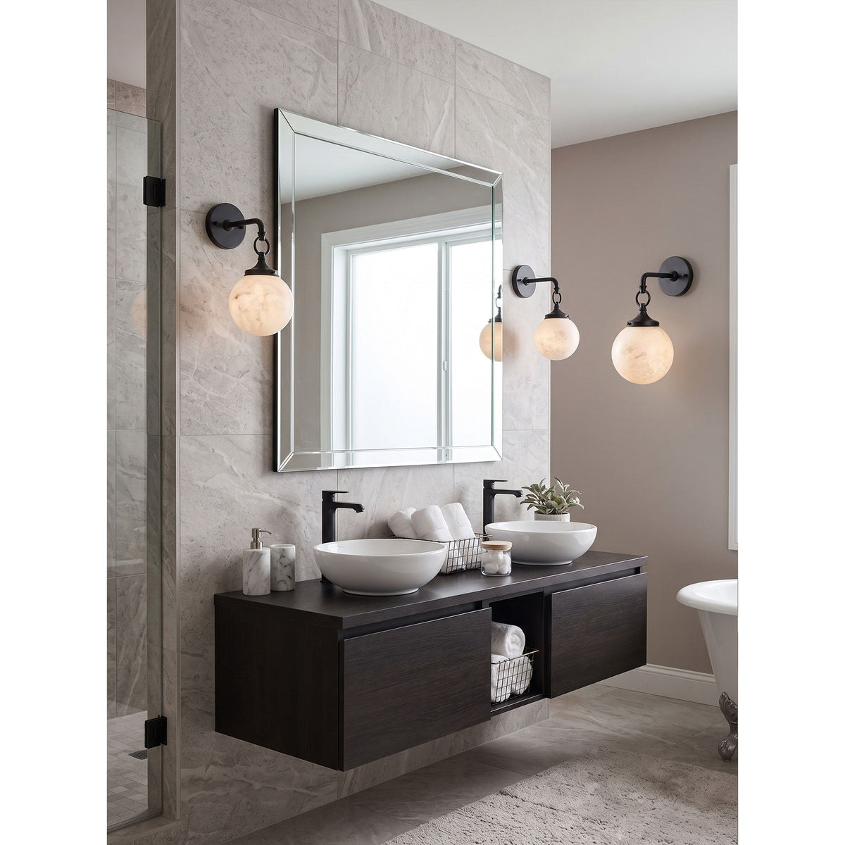 Wildwood Alabaster Wall Sconce