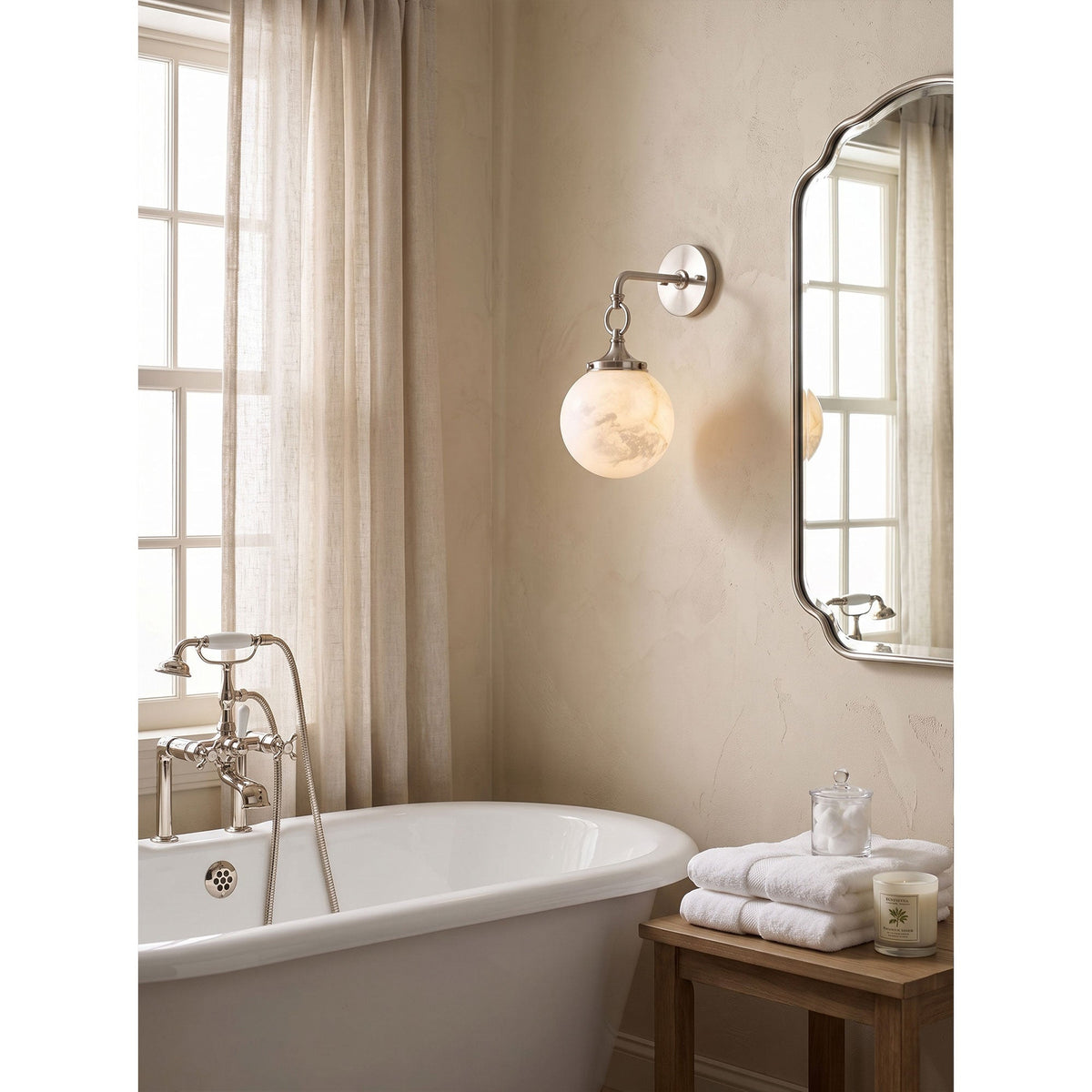 Wildwood Alabaster Wall Sconce
