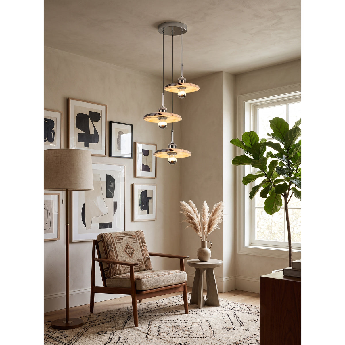 Zat Marble Cluster Chandelier