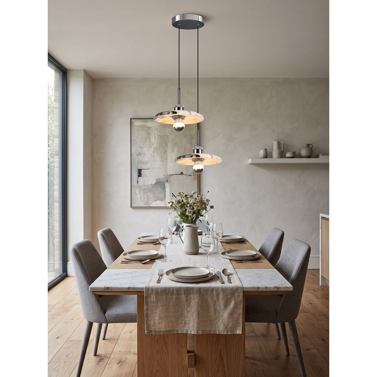 Zat Marble Cluster Chandelier